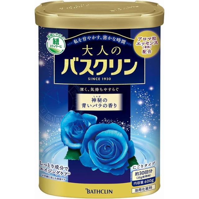 【単品17個セット】大人のバスクリン 神秘の青いバラの香り 600G バスクリン(代引不可)【送料無料】の通販は