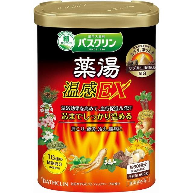 【単品17個セット】バスクリン 薬湯 温感EX 600g バスクリン(代引不可)【送料無料】の通販は