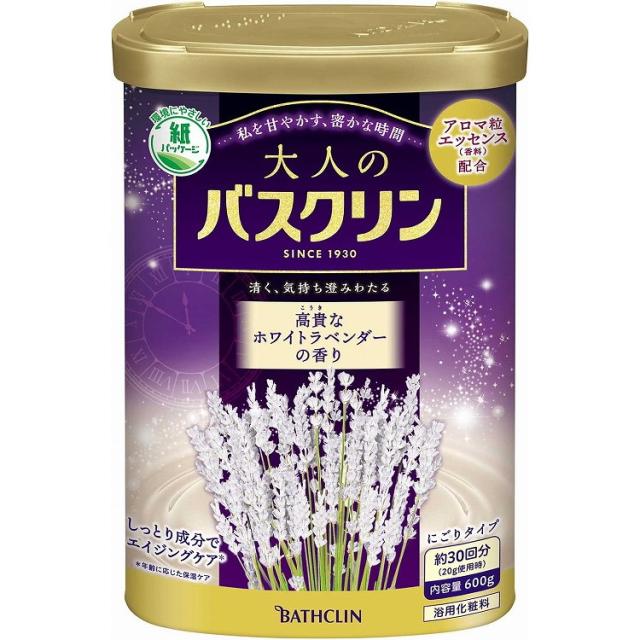【単品8個セット】大人のバスクリン 高貴なホワイトラベンダーの香り 600g バスクリン(代引不可)【送料無料】の通販は 5,673円