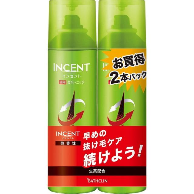 【単品12個セット】インセント 薬用育毛トニック 微香性 190Gペアパック バスクリン(代引不可)【送料無料】の通販は