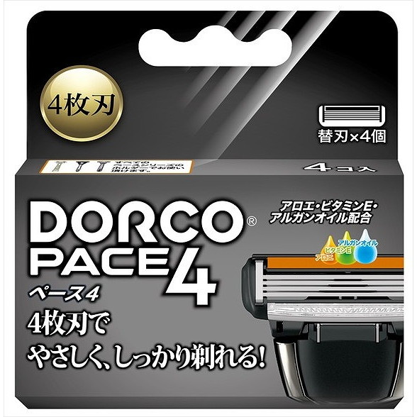 【単品20個セット】PACE4 替刃4ヶ入り ドルコ(代引不可)【送料無料】