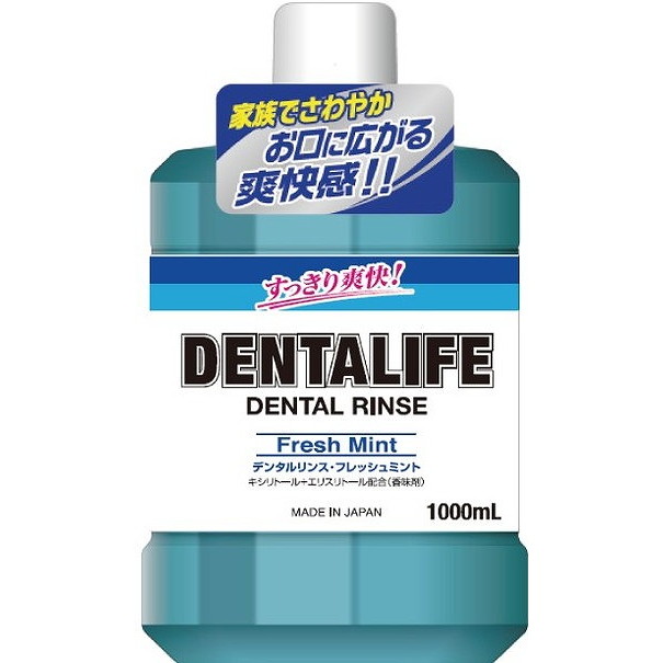 【単品12個セット】デンタライフ フレッシュミント 1000ML ロケット石鹸(代引不可)【送料無料】の通販は 6,063円