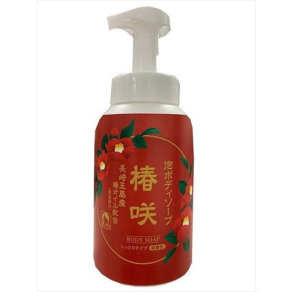 【単品9個セット】泡ボディソープ椿咲 本体 600ML ロケット石鹸(代引不可)【送料無料】の通販は