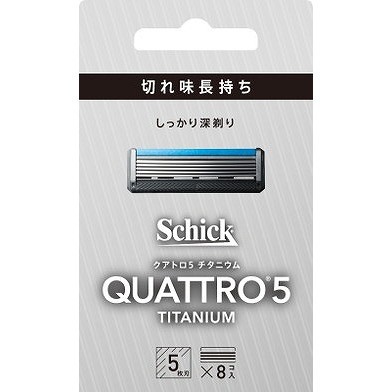 【単品13個セット】クアトロ5チタニウム替刃(8コ入) シック・ジャパン(代引不可)【送料無料】