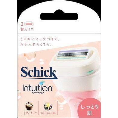 【単品8個セット】イントゥイションしっとり肌替刃3コ入 シック・ジャパン(代引不可)【送料無料】の通販は