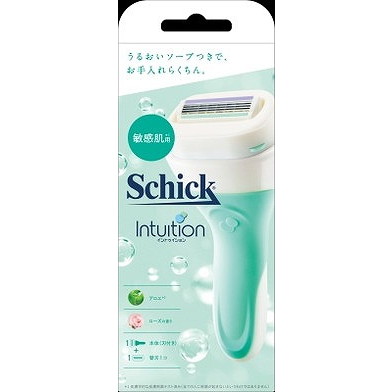 【単品12個セット】イントゥイション敏感肌用ホルダー刃付き+替刃1コ シック・ジャパン(代引不可)【送料無料】