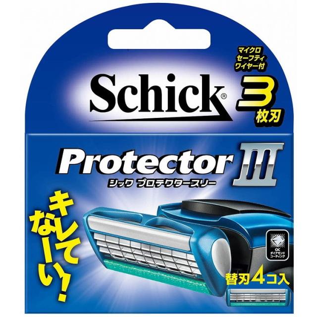 【単品7個セット】プロテクタースリー替刃 4個入 シック・ジャパン(代引不可)【送料無料】の通販は