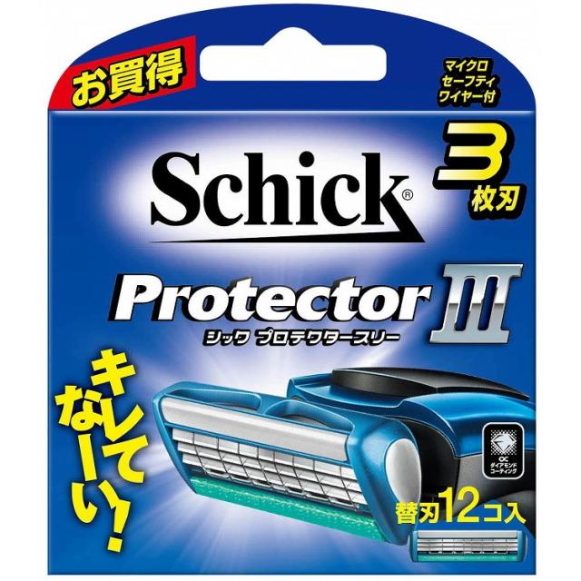 単品7個セット】プロテクタースリー替刃 12個(バラ不可) シック 単品7個セット】プロテクタースリー替刃 12個(バラ不可) シック