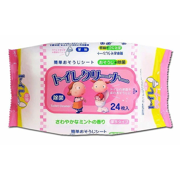 【単品15個セット】ミントの香りのトイレクリーナー24枚.... ペーパーテック(代引不可)