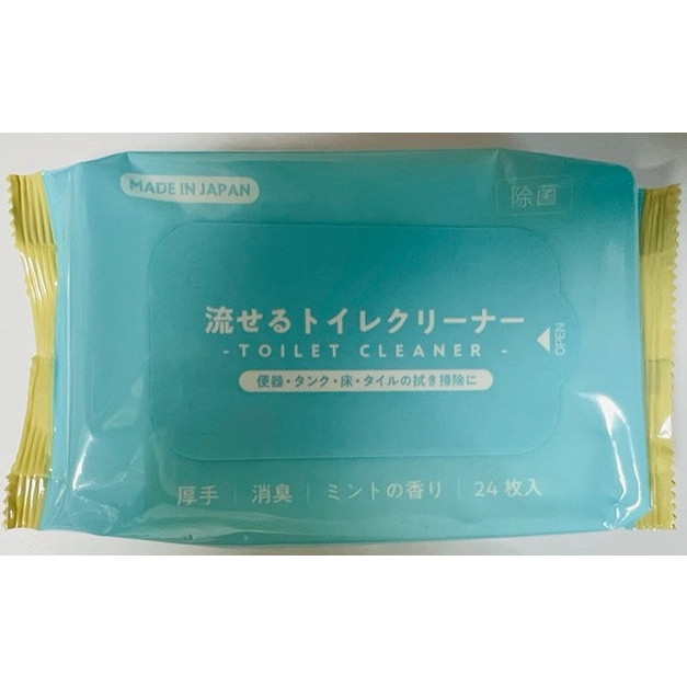 【単品14個セット】流せる除菌ミントのトイレクリーナー24枚.... ペーパーテック(代引不可)