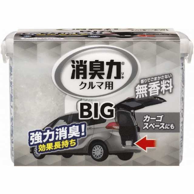 単品9個セット クルマの消臭力 BIG 900g 車用消臭芳香剤 無香料 エステー 代引不可 - 1