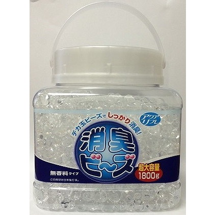 【単品18個セット】アクアリフレ消臭ビーズ本体無香料1800G リベロ(代引不可)【送料無料】