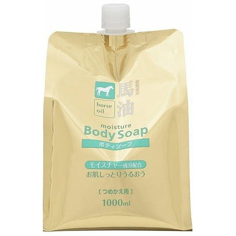 【単品12個セット】馬油ボディソープ1000ML (株)コスメステーシヨン(代引不可)【送料無料】