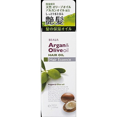 【単品20個セット】ビューア アルガン&オリーブ へアオイル 60ml 熊野油脂(代引不可)【送料無料】