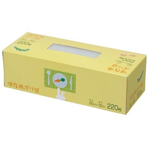 【単品18個セット】保存袋箱タイプ220P SS05 (株)ジャパックス(代引不可)【送料無料】の通販は 5,692円