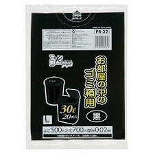 部屋用ごみ袋30L20P黒 PRー32 (株)ジャパックス(代引不可)