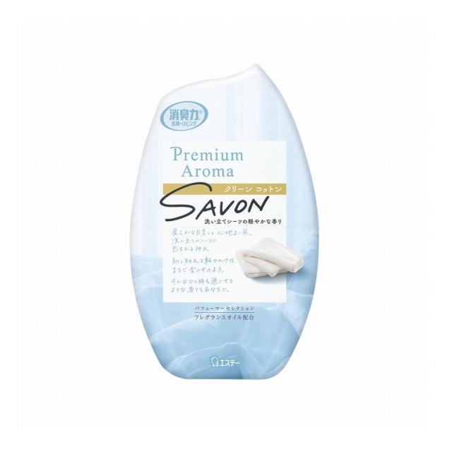 【単品20個セット】お部屋の消臭力 Premium Aroma クリーンコットン エステー 400mL(代引不可)【送料無料】