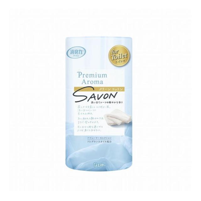 【単品15個セット】トイレの消臭力 Premium Aroma クリーンコットン エステー 400mL(代引不可)【送料無料】