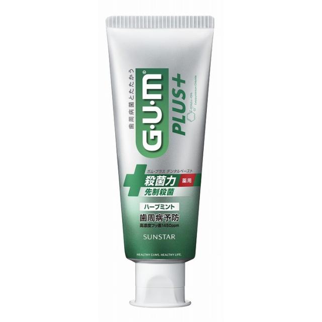 【単品19個セット】ガム・プラスデンタルペーストハーブミント120G サンスター(代引不可)【送料無料】の通販は 6,828円