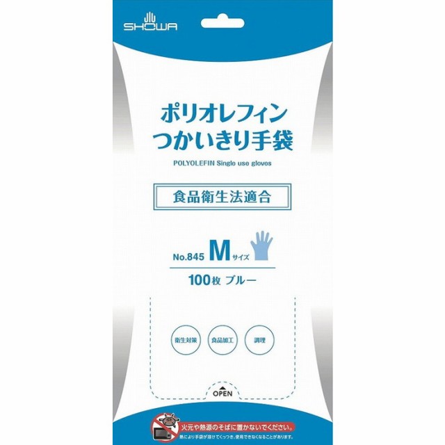 【単品16個セット】ポリオレフィンつかいきり手袋100枚入M ショーワグローブ(株)(代引不可)【送料無料】の通販は 5,755円