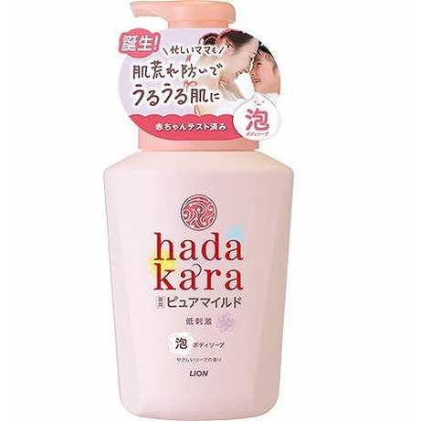 【単品19個セット】hadakaraボディソープ泡で出てくる薬用ピュアマイルドタイプやさしいソープの香り本体 ライオン(代引不可)【送料無料】の通販は