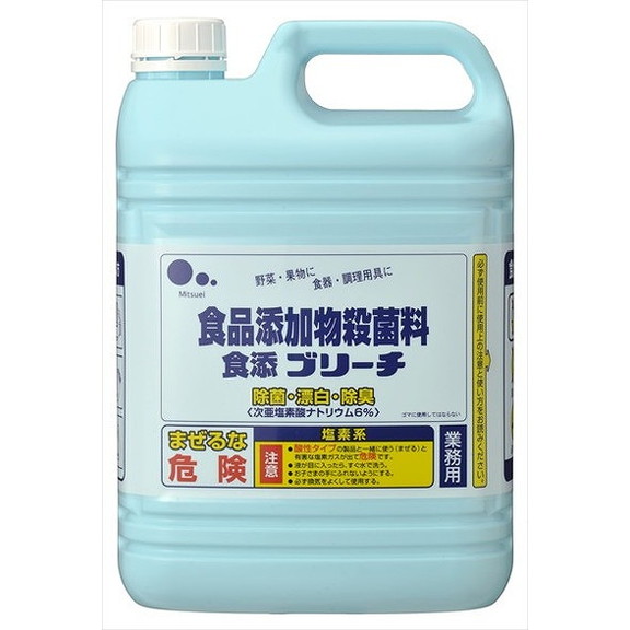 【単品6個セット】食添ブリーチ 業務用 5kg ミツエイ(代引不可)【送料無料】の通販は 7,161円