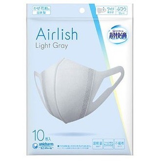【単品17個セット】超快適Airlish Gray ふつう10枚 ユニ・チャーム(代引不可)【送料無料】の通販はその他衛生医療品