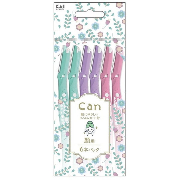 【単品15個セット】GA0117 キャンバブル フェイスL 6本入 貝印(代引不可)【送料無料】