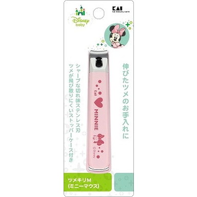【単品20個セット】KK1487 ツメキリM(ミニーマウス) 貝印(美粧)(代引不可)【送料無料】