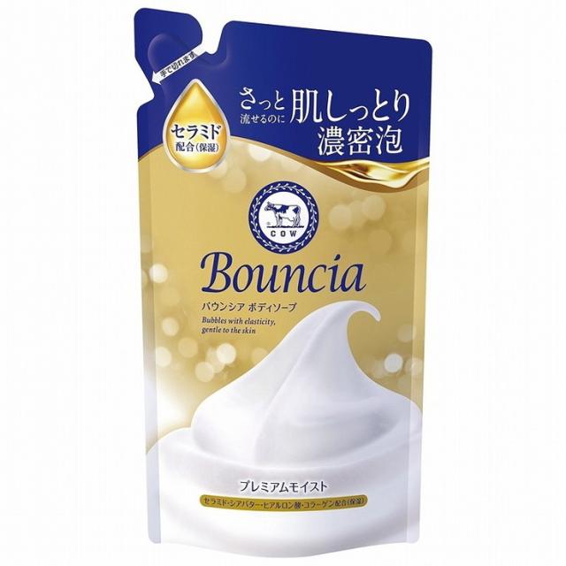 【単品20個セット】バウンシアボディソープ プレミアムモイスト 詰替用・340mL 牛乳石鹸共進社(代引不可)【送料無料】の通販は 7,847円