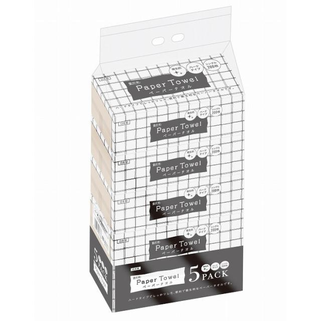 【単品14個セット】花束ペーパータオル200枚5P 丸富製紙(代引不可)【送料無料】