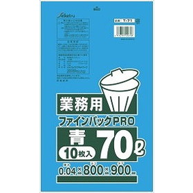 【単品16個セット】業務用70型 ごみ袋T-71ブルー セイケツネットワーク(代引不可)【送料無料】の通販は 5,757円