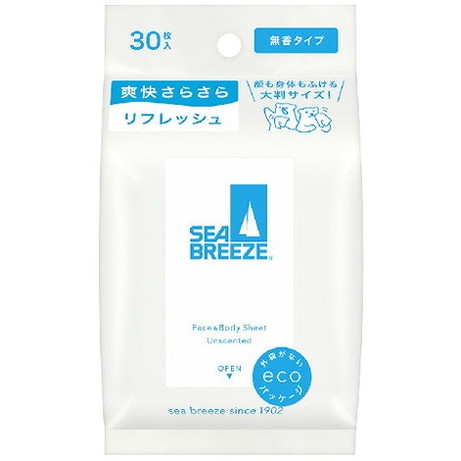 【単品15個セット】シーブリーズ フェイス&ボディシート N 無香料 ファイントゥデイ(代引不可)【送料無料】