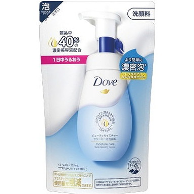 【単品11個セット】ダヴ ビューティモイスチャー クリーミー泡洗顔料 つめかえ用 125ml ユニリーバ・ジャパン(代引不可)【送料無料】