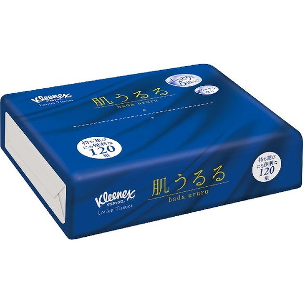 【単品2個セット】クリネックスティシュークリーム肌うるる ソフトパック 120組 日本製紙クレシア(代引不可)