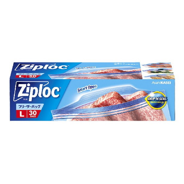 【単品19個セット】ジップロック フリーザーバッグ L30枚 旭化成ホームプロダクツ(株)(代引不可)【送料無料】の通販は