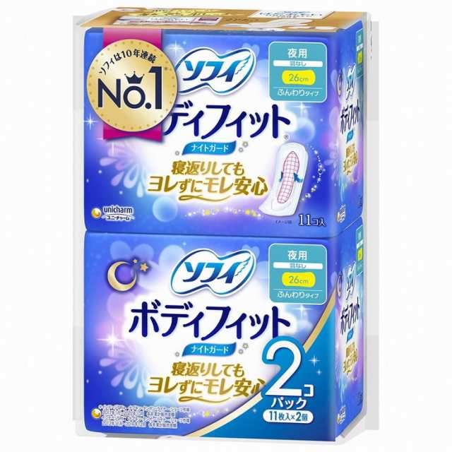 【単品16個セット】ソフィBFナイトガード羽なし11枚×2 ユニ・チャーム(代引不可)【送料無料】