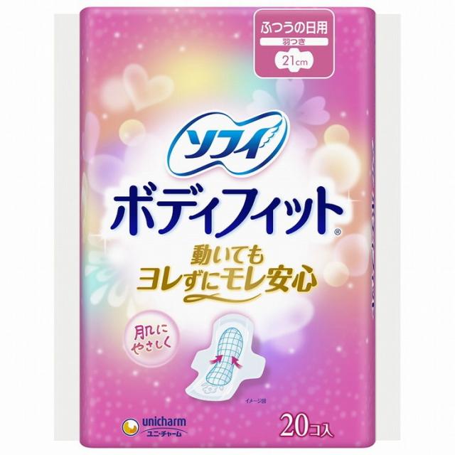 【単品6個セット】ソフィボディフィット羽つき20枚 ユニ・チャーム(代引不可)