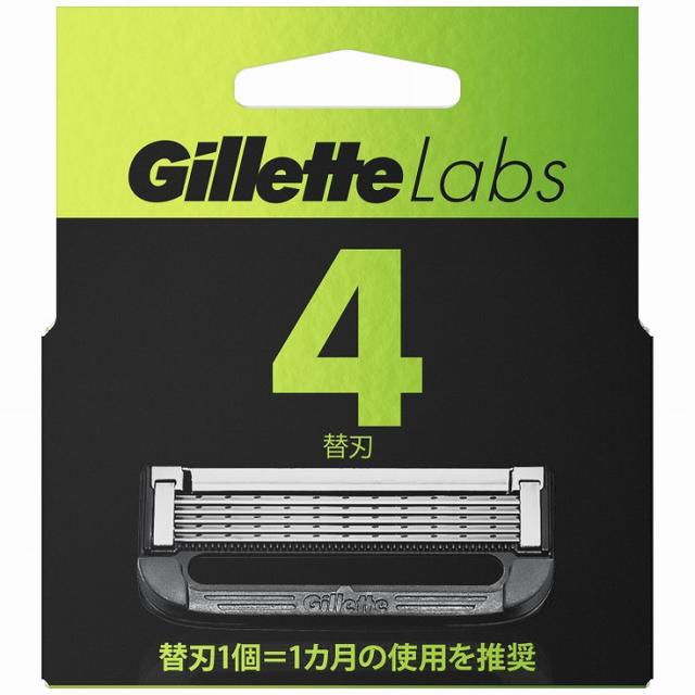 【単品3個セット】ジレットラボ角質除去バー搭載替刃4B P&GJプレミアム(ジレット)(代引不可)【送料無料】の通販は