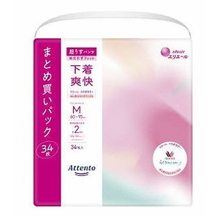 【単品7個セット】アテント超うすパンツ下着爽快エレガントピンクべージュM34枚 大王製紙(代引不可)【送料無料】