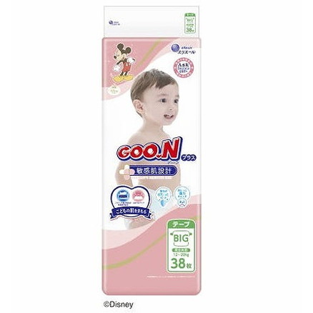 【単品17個セット】グ~ンプラス敏感肌設計 BIGサイズ 38枚 大王製紙(代引不可)【送料無料】の通販は