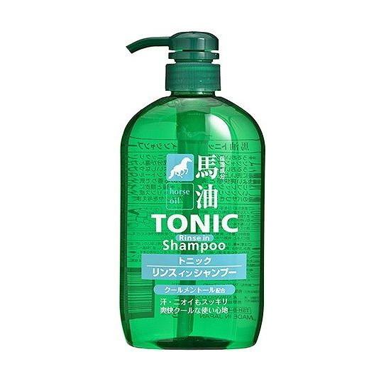 【単品18個セット】 馬油トニックリンスインシャンプー600ML 株式会社コスメステーシヨン(代引不可)【送料無料】