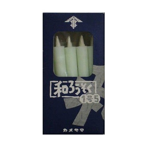 【単品15個セット】 和ろうそく1号5白箱入 カメヤマ株式会社(代引不可)【送料無料】の通販は
