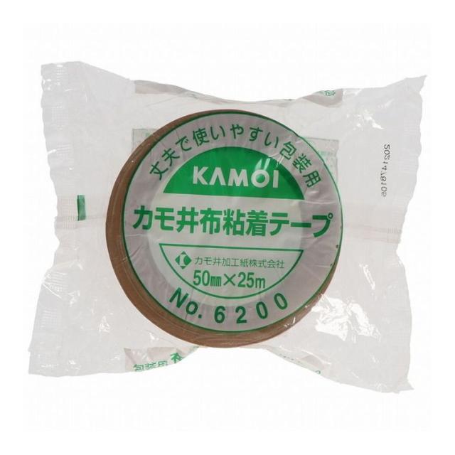 【単品13個セット】 布粘着テープNO.6200 カモ井加工紙株式会社(代引不可)【送料無料】の通販は