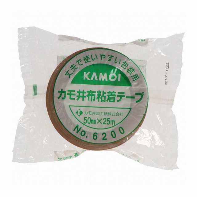 【単品16個セット】 布粘着テープNO.6200 カモ井加工紙株式会社(代引不可)【送料無料】の通販は