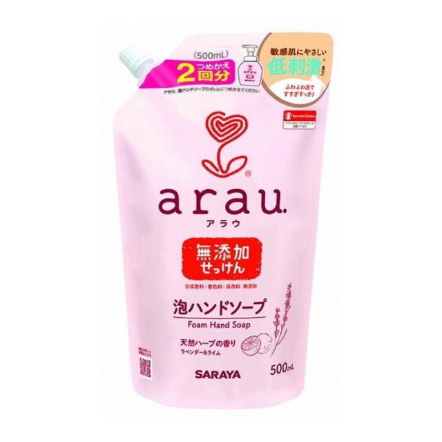 【単品18個セット】 アラウ泡ハンドソープスパウト詰替500ML サラヤ株式会社(代引不可)【送料無料】