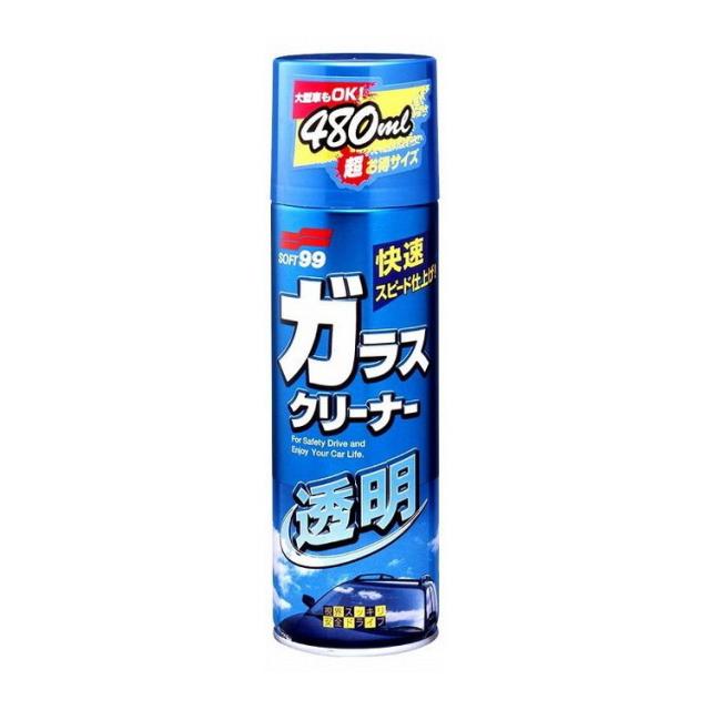 【単品16個セット】 ガラスクリーナー透明480ML ソフト99コーポレーション(代引不可)【送料無料】
