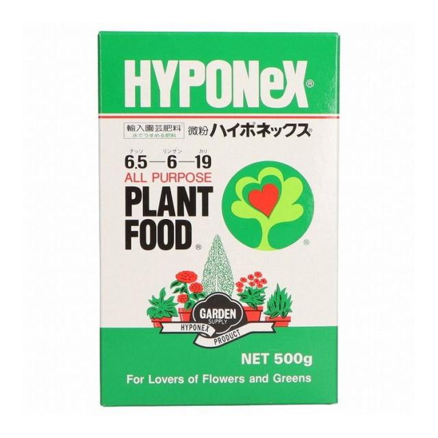 【単品10個セット】 微粉ハイポネックス500G ハイポネックスジャパン(代引不可)【送料無料】の通販は