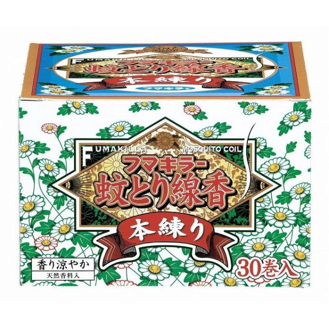 【単品15個セット】 フマキラー蚊とり線香本練り30巻函入 フマキラー株式会社(代引不可)【送料無料】の通販は