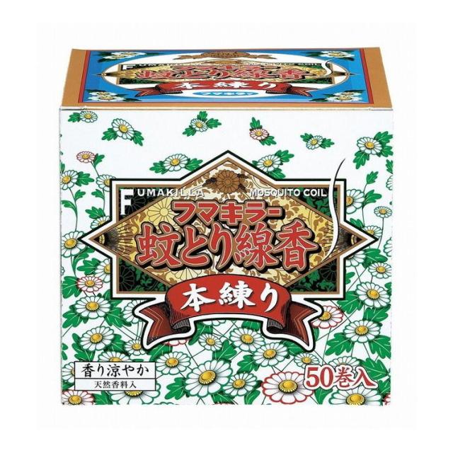 【単品16個セット】 フマキラー蚊とり線香本練り50巻函入 フマキラー株式会社(代引不可)【送料無料】